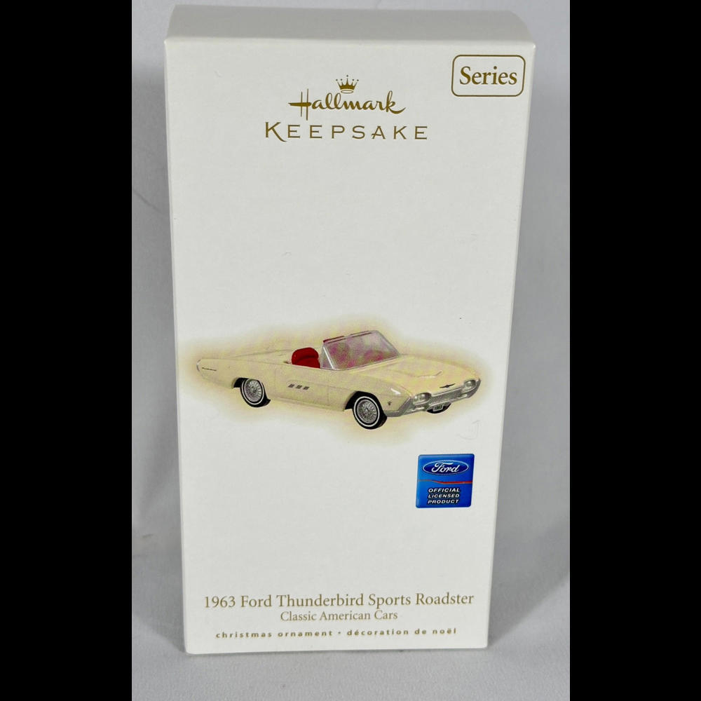 NIB Hallmark Keepsake Ornament 1963 Ford Thunderbird Sports Roadster 2009